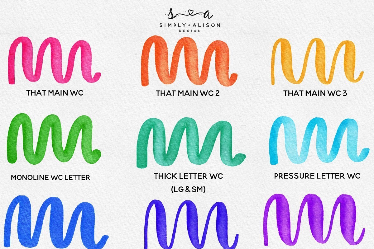 30+Procreate高级水彩手写笔刷